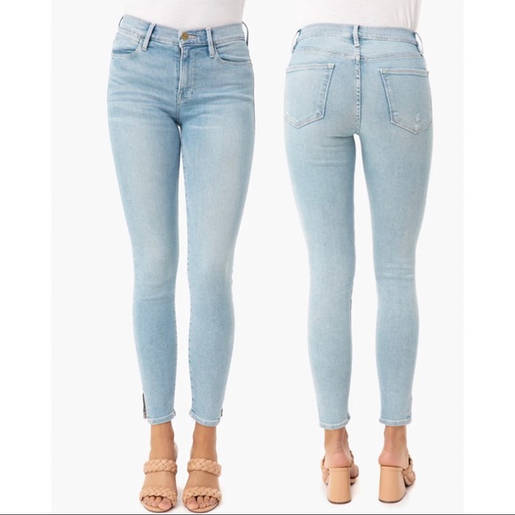 Frame Denim Le High Skinny Crop Slit 